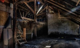 barn destroyed building