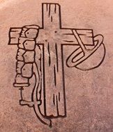 Black Cross Memorial drawing