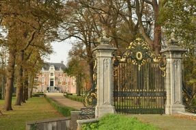 House with the fence in Netherlands