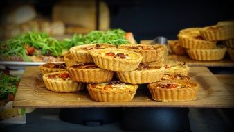 Pies on the kitchen