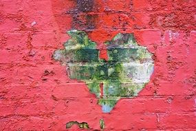 Heart on the Red Brick