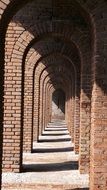 old red brick tunnel