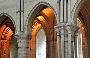 Gothic Cathedral with arches in France