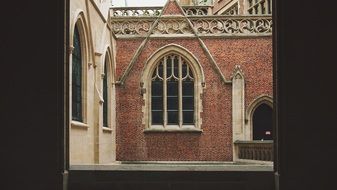 church with arched windows in paris