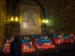 candles in Montserrat Monastery