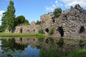 Landscape of old ruins