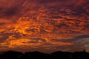 read orange sunset skies