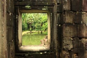 ruins of angkor wat temple in cambodia