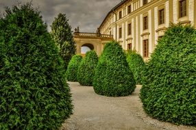 famous castle park in Prague, Czech Republic