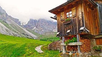 Small mountain lodge