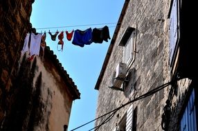 dalmatian way of drying laundry