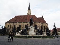 cathedral in the city of Cluj-napoca in romania