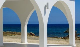 white walls of the Church, cyprus