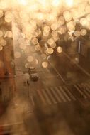 city street in sunny rays