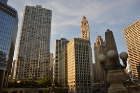 Chicago Buildings with windows in United Stades