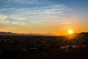 Phoenix Sunset Desert