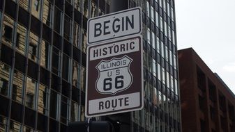 sign on the street in chicago