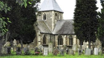 church in the cemetery