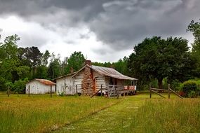 farm near the green field