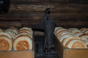 bread in a home bakery