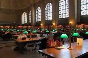 reading room in the public library