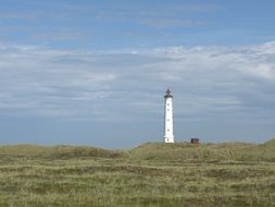 lighthouse near the north sea in denmark