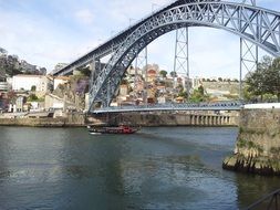 ponte luis is a bridge over the river dora in portugal