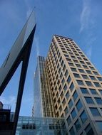 office skyscraper under the blue sky