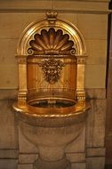 beautiful antique drinking fountain in hamburg