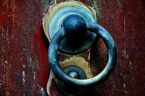 door handle metal ring