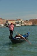 Italy Venice gondolier