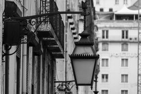 street lamp in the old town in lisbon