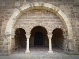 archway in church building