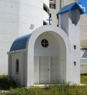 white chapel in Larnaca