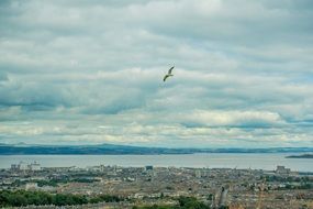 Holyrood Park from the height of the bird's flight