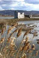 Slovenija Saline with the mountains on background