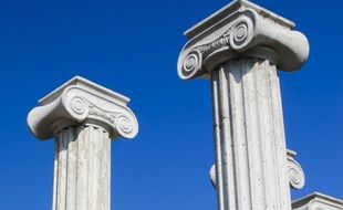 elegant greek pillar capitals