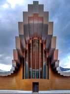urban modern wood building