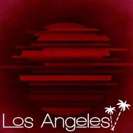 Los angeles background with logo