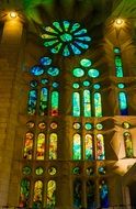 inside of sagrada familia cathedral