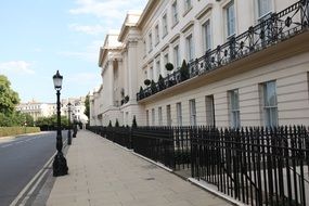 neoclassical exterior of building in London