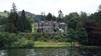 old mansion by the riverside