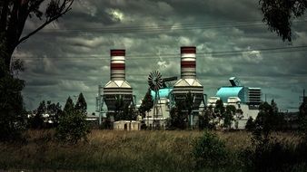 abandoned city factory