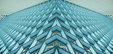 glass facade of an office building