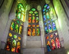 sagrada familia cathedral Stained glass window