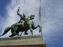 statue of a man on a horse in argentina