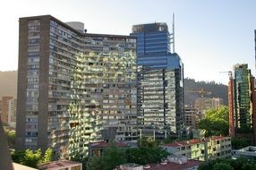 modern multi-storey glass house