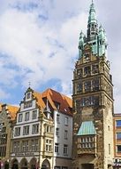 tower on town square in Munster