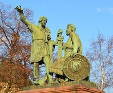 Minin And Pozharsky monument or Red Square, russia, moscow