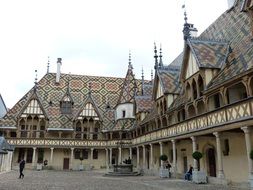building of middle ages in Beaune